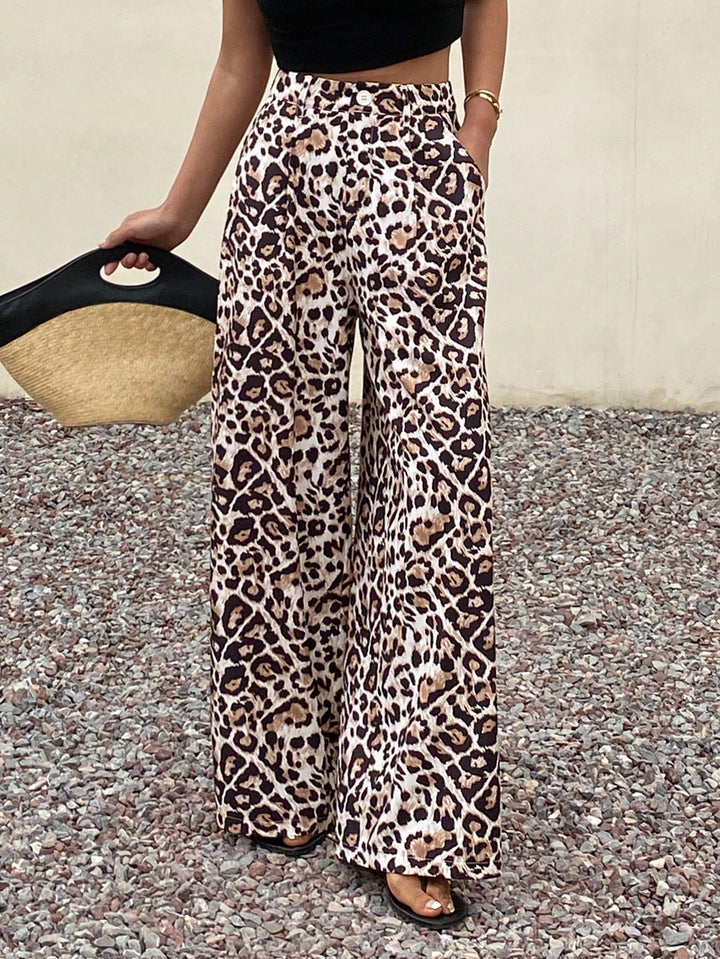 Pantaloni SHEIN, maro