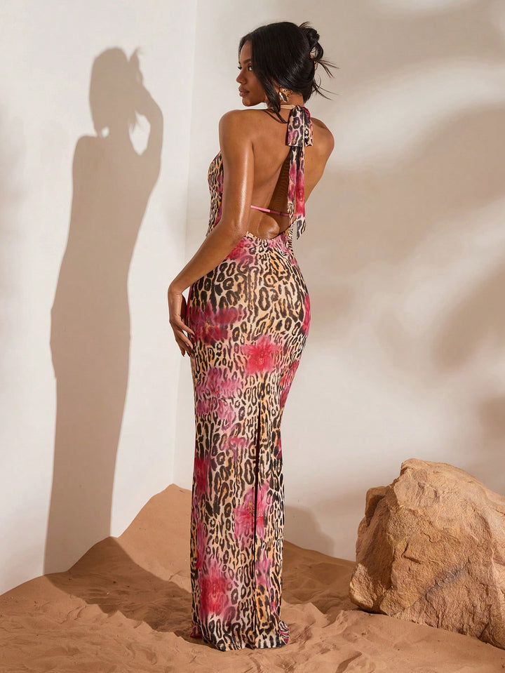 Rochie maxi SHEIN, roz