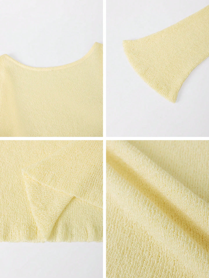 SHEIN Beach skirt, Yellow