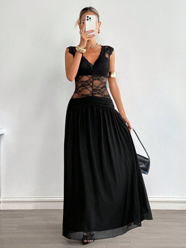 Rochie maxi SHEIN, negru