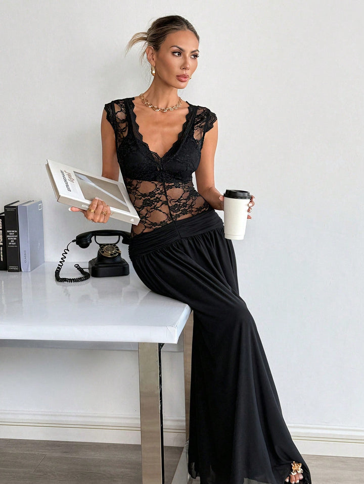 Rochie maxi SHEIN, negru