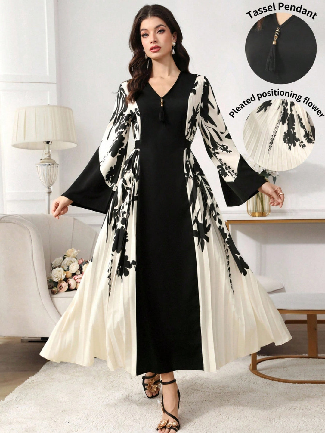 Set caftan și jalabiya SHEIN, mix culori