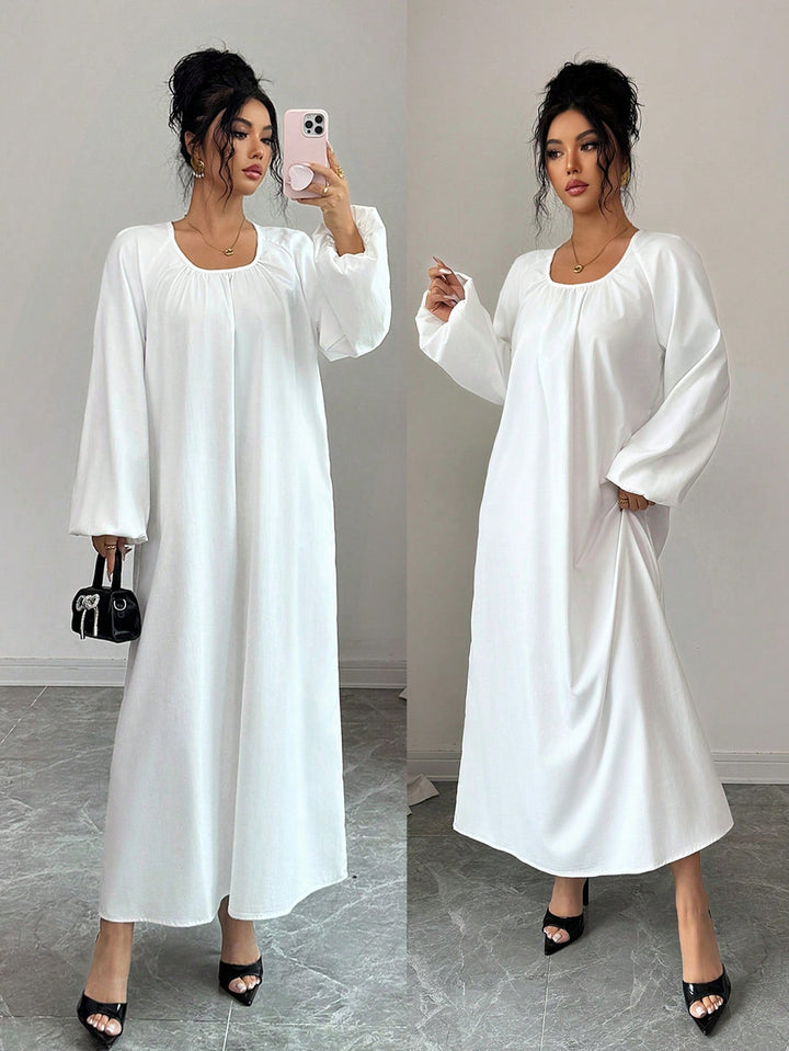SHEIN maxi ruha, fehér