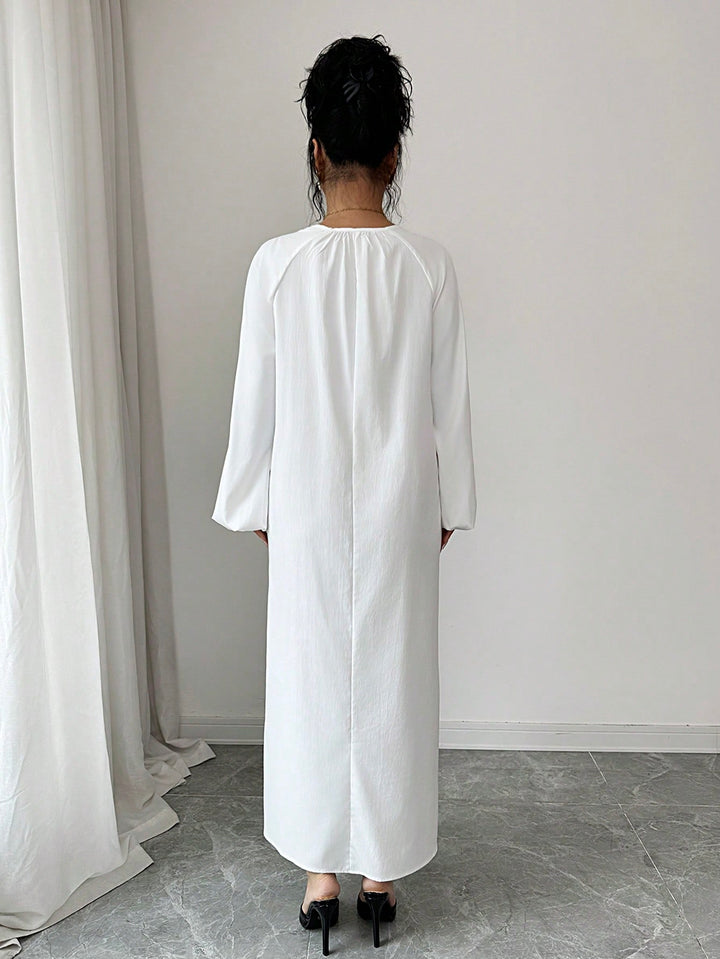 SHEIN maxi ruha, fehér