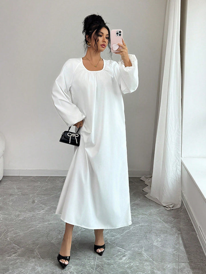 SHEIN maxi ruha, fehér