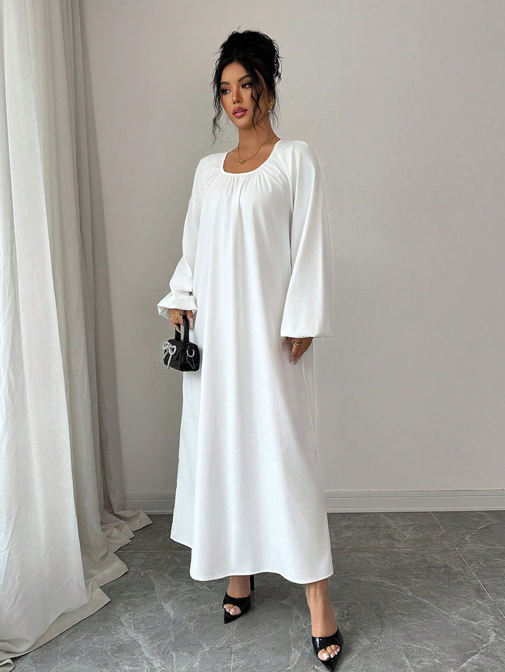SHEIN maxi ruha, fehér