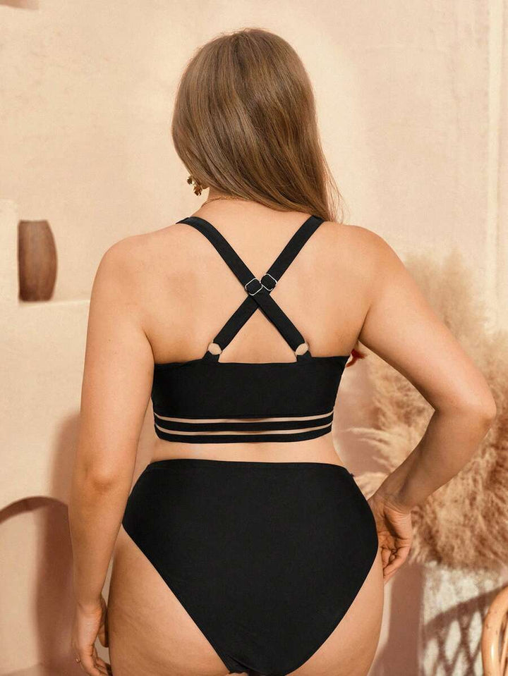 Sutien de baie SHEIN, negru