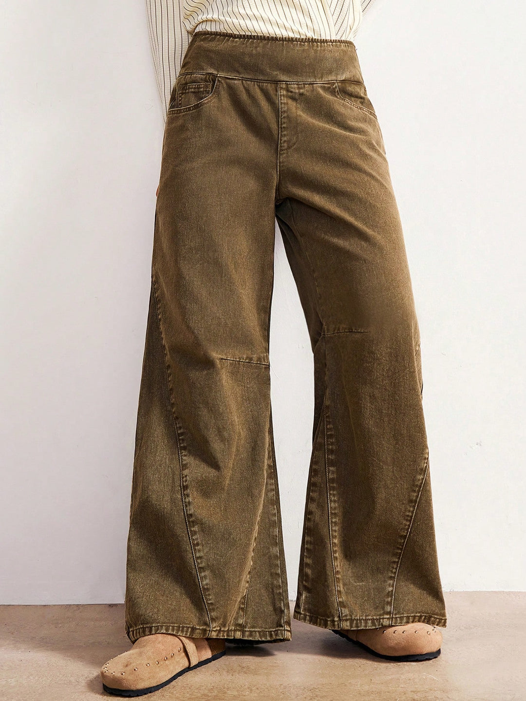 Jeans SHEIN, kaki