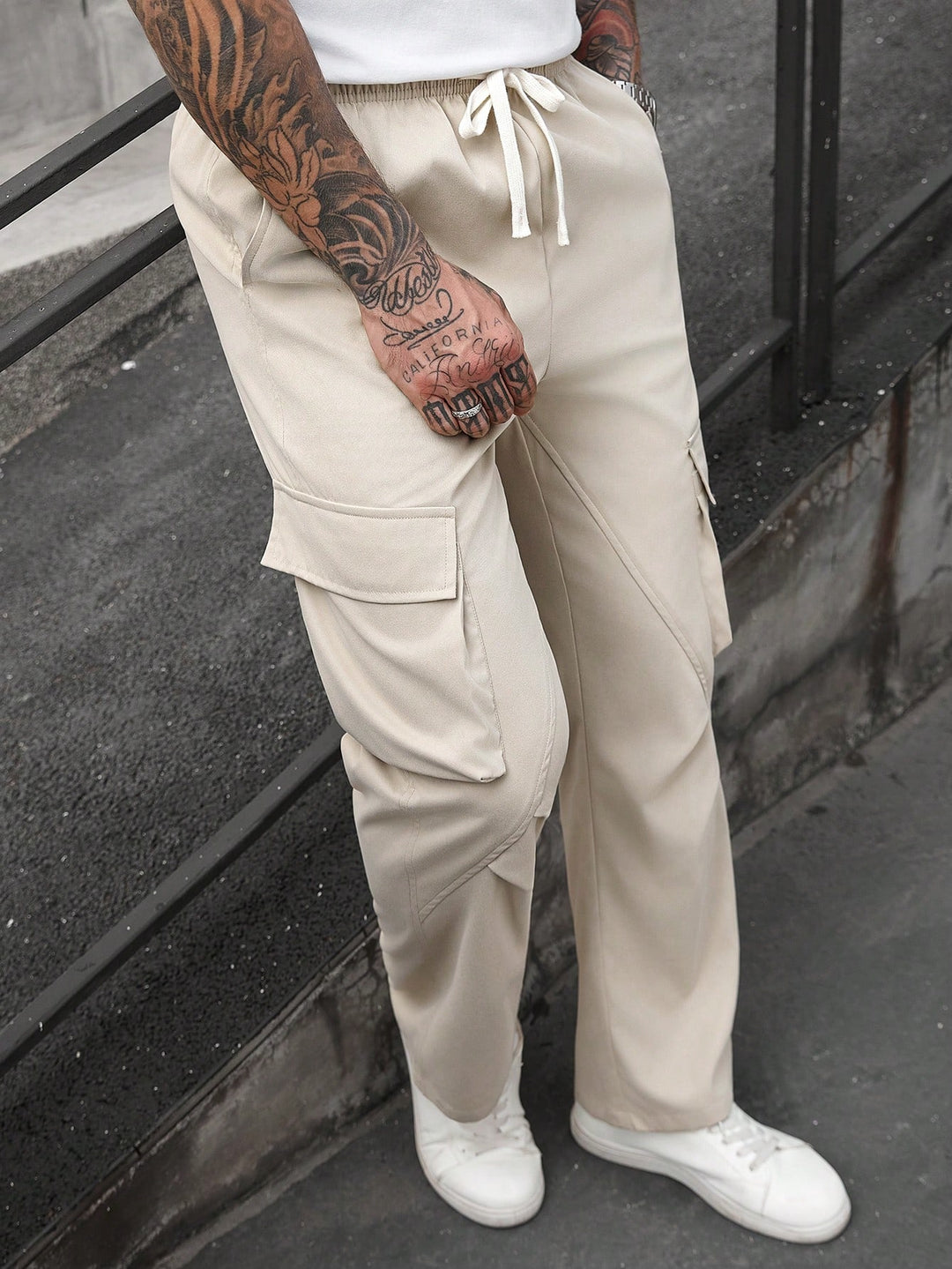 Pantalon SHEIN, portocaliu