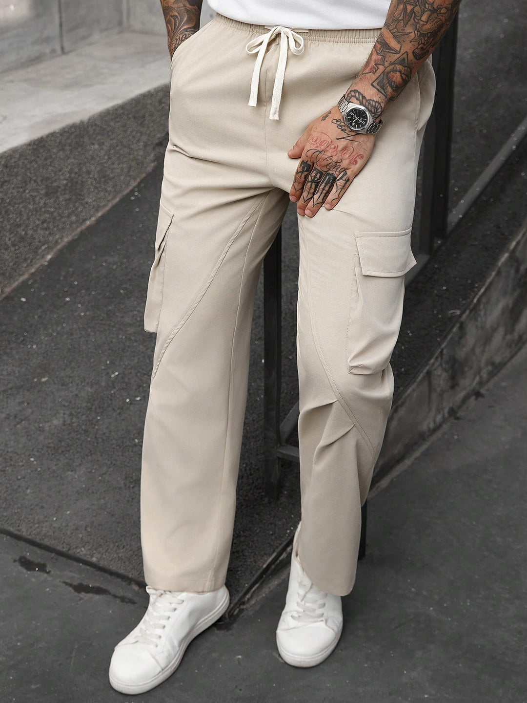 Pantalon SHEIN, portocaliu