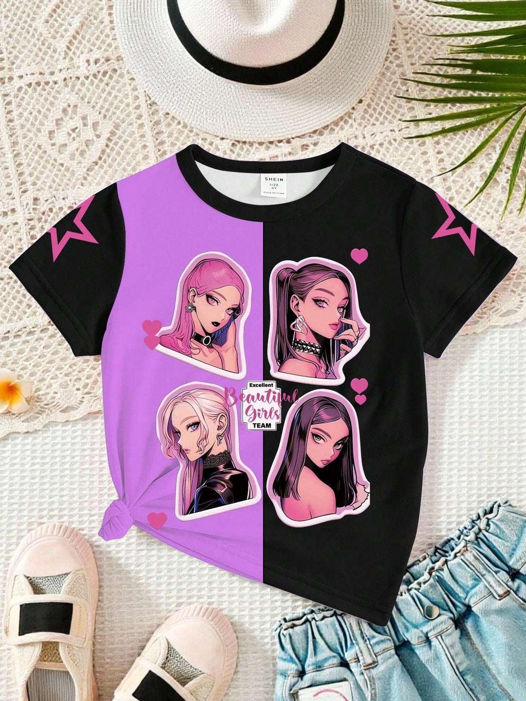 SHEIN póló, színkeverék
