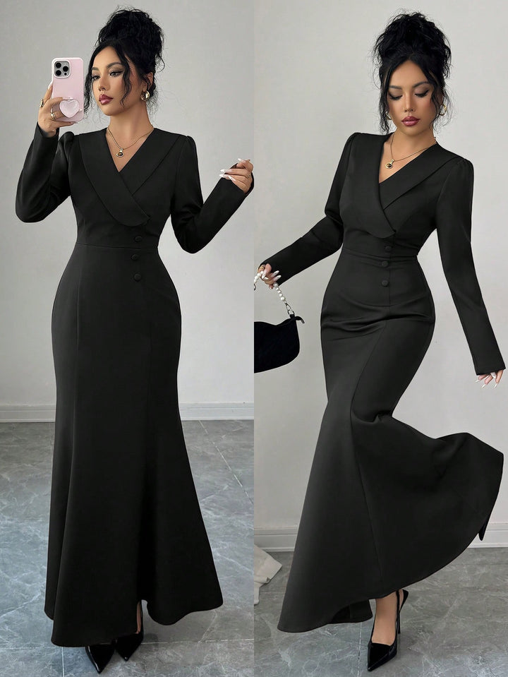 Rochie maxi SHEIN, negru