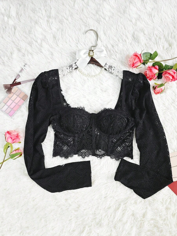 Top SHEIN, negru