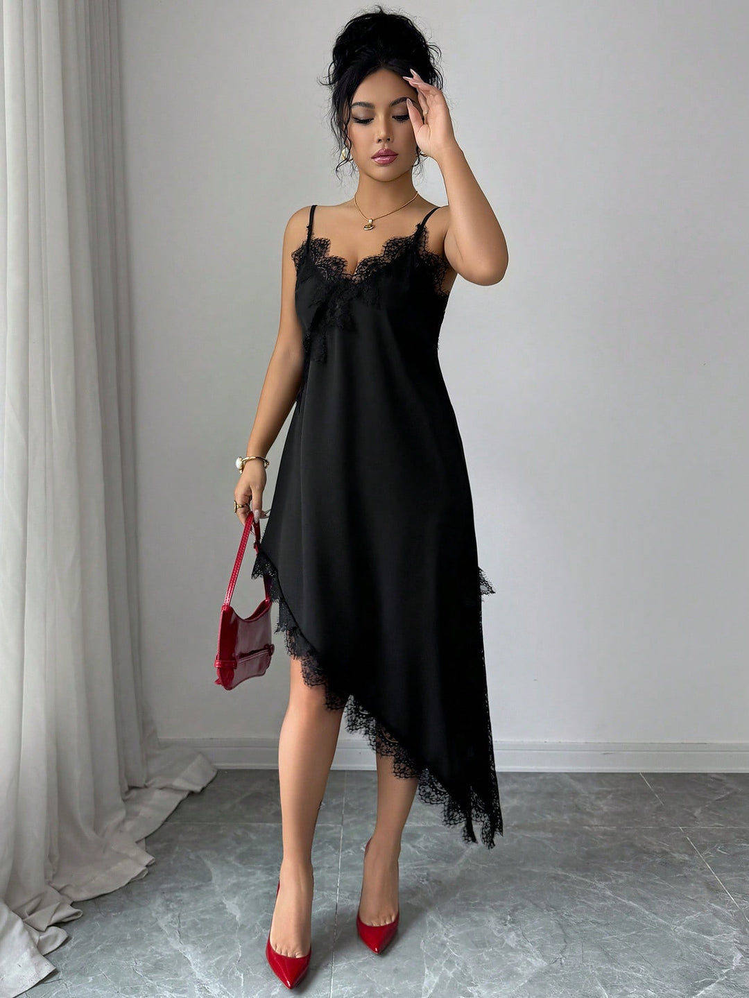 Rochie midi SHEIN, negru