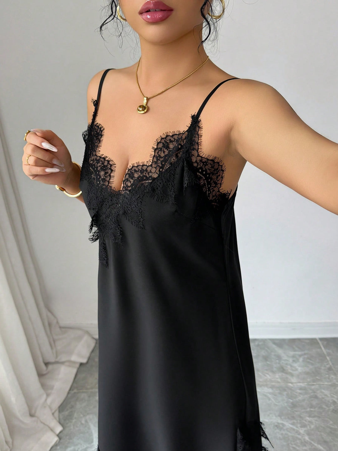 Rochie midi SHEIN, negru