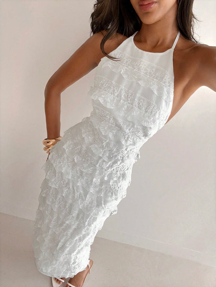 SHEIN Maxi ruha, fehér
