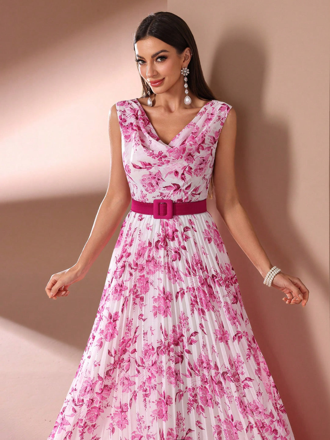 Rochie maxi SHEIN, roz