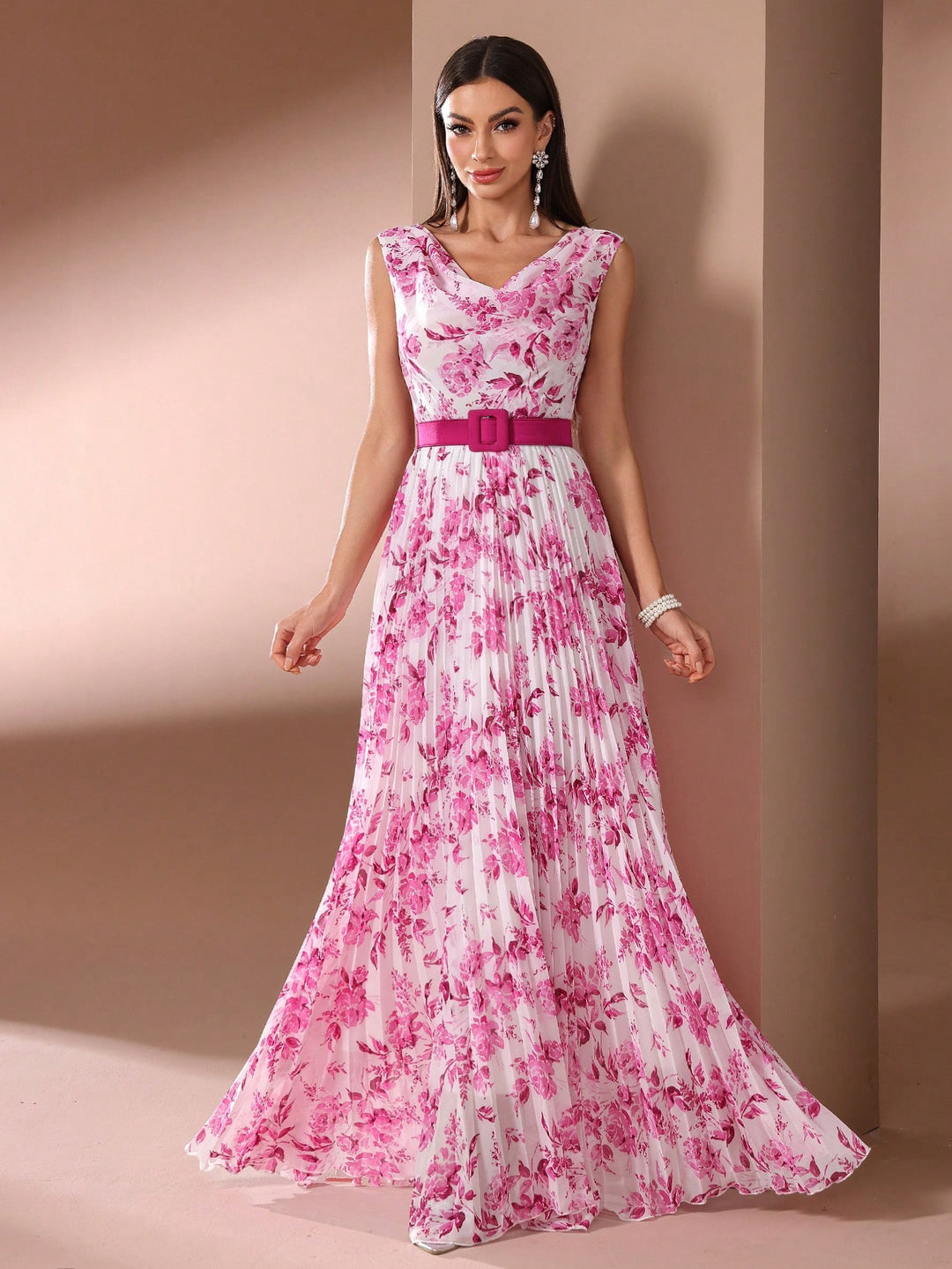 Rochie maxi SHEIN, roz