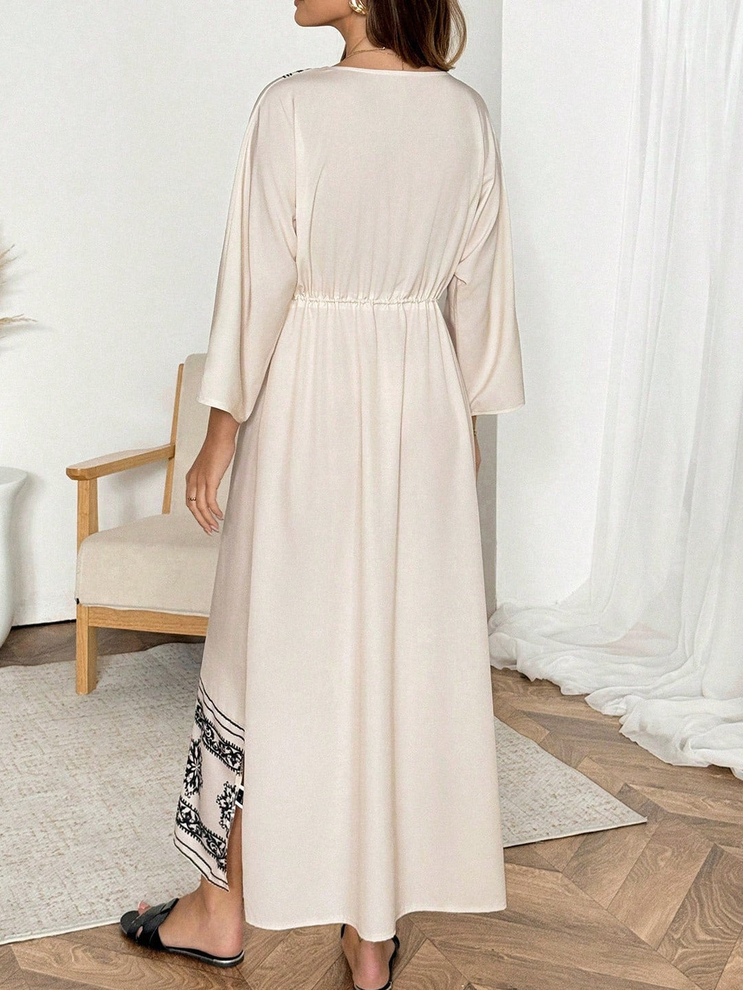 Rochie midi SHEIN, crem