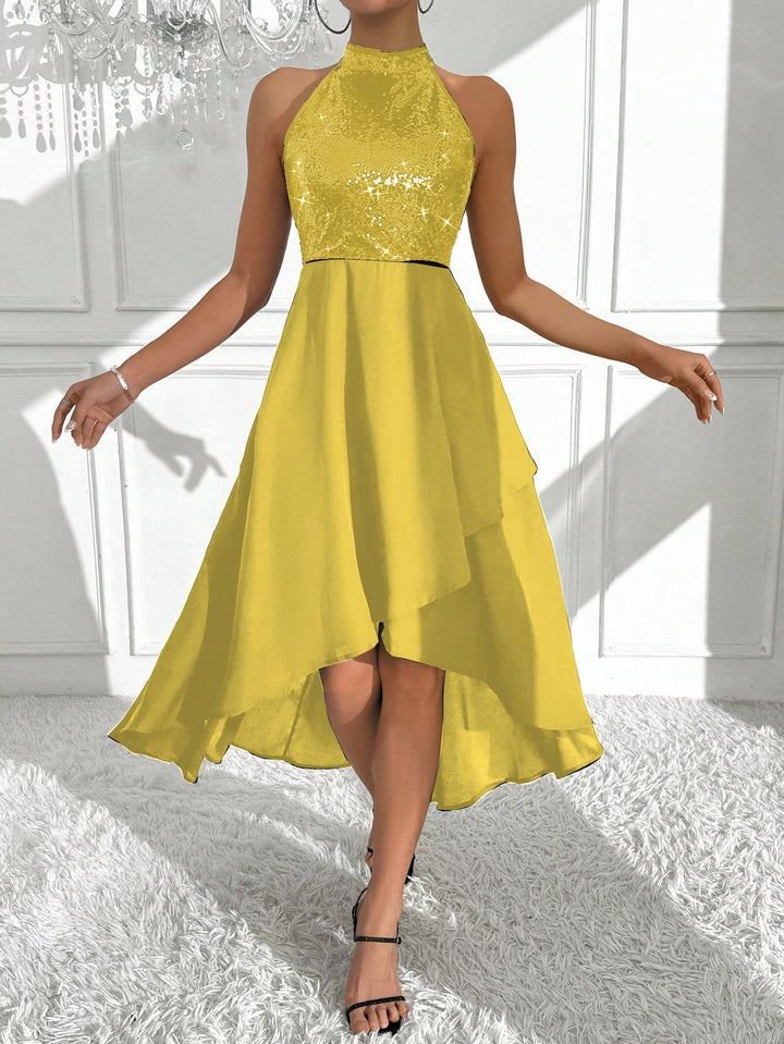 Rochie midi SHEIN, galben