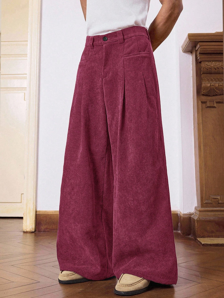 Pantalon SHEIN, vișiniu