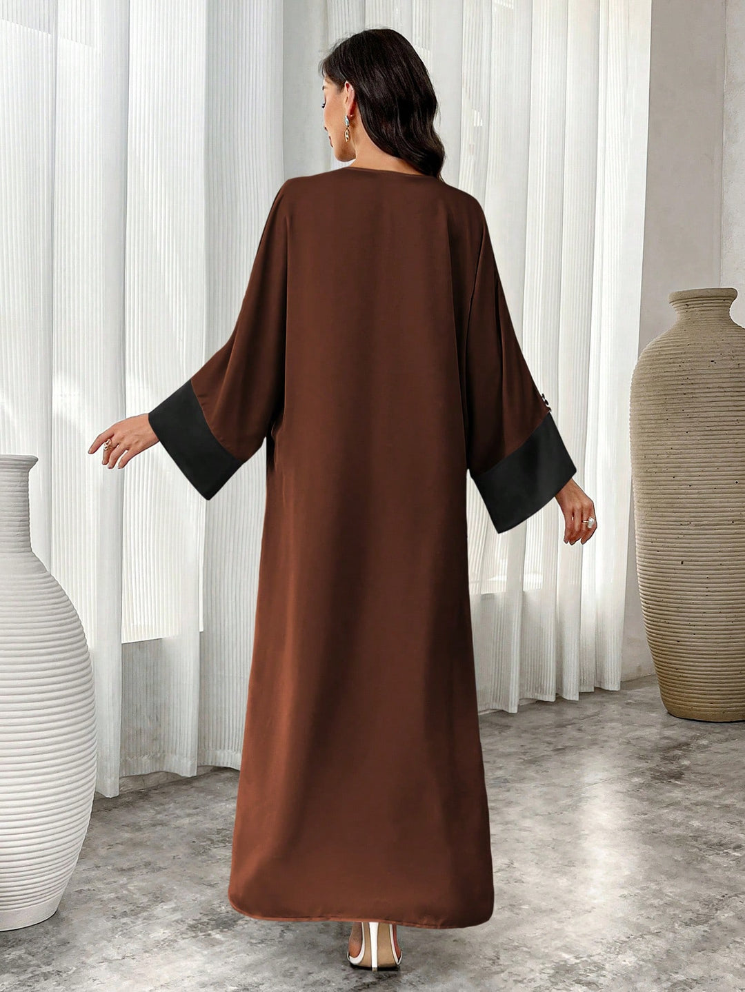 Rochie maxi SHEIN, maro
