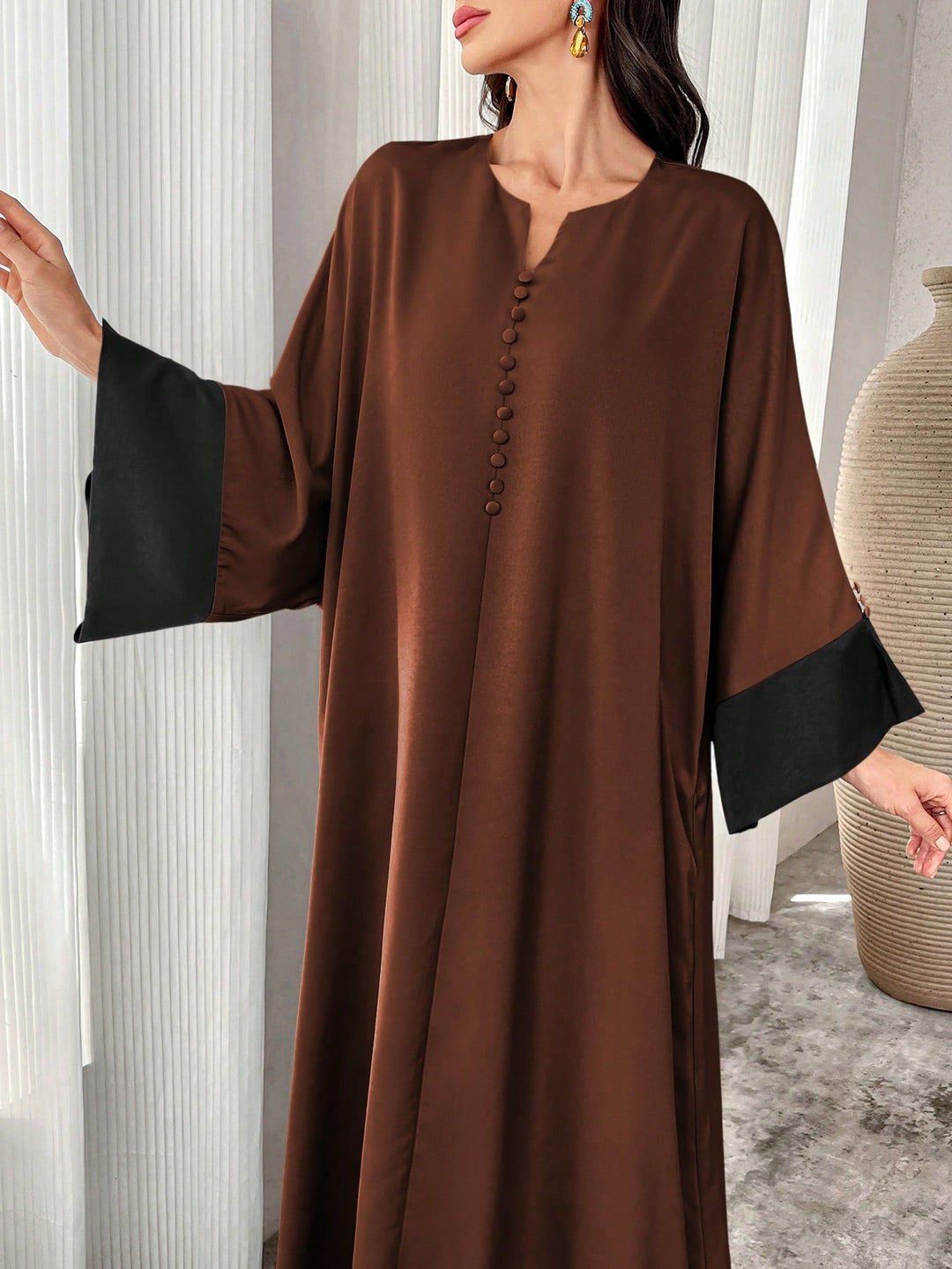 Rochie maxi SHEIN, maro