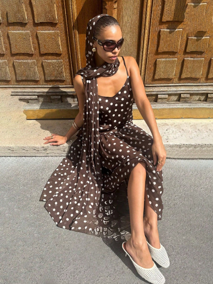 Rochie maxi SHEIN, maro