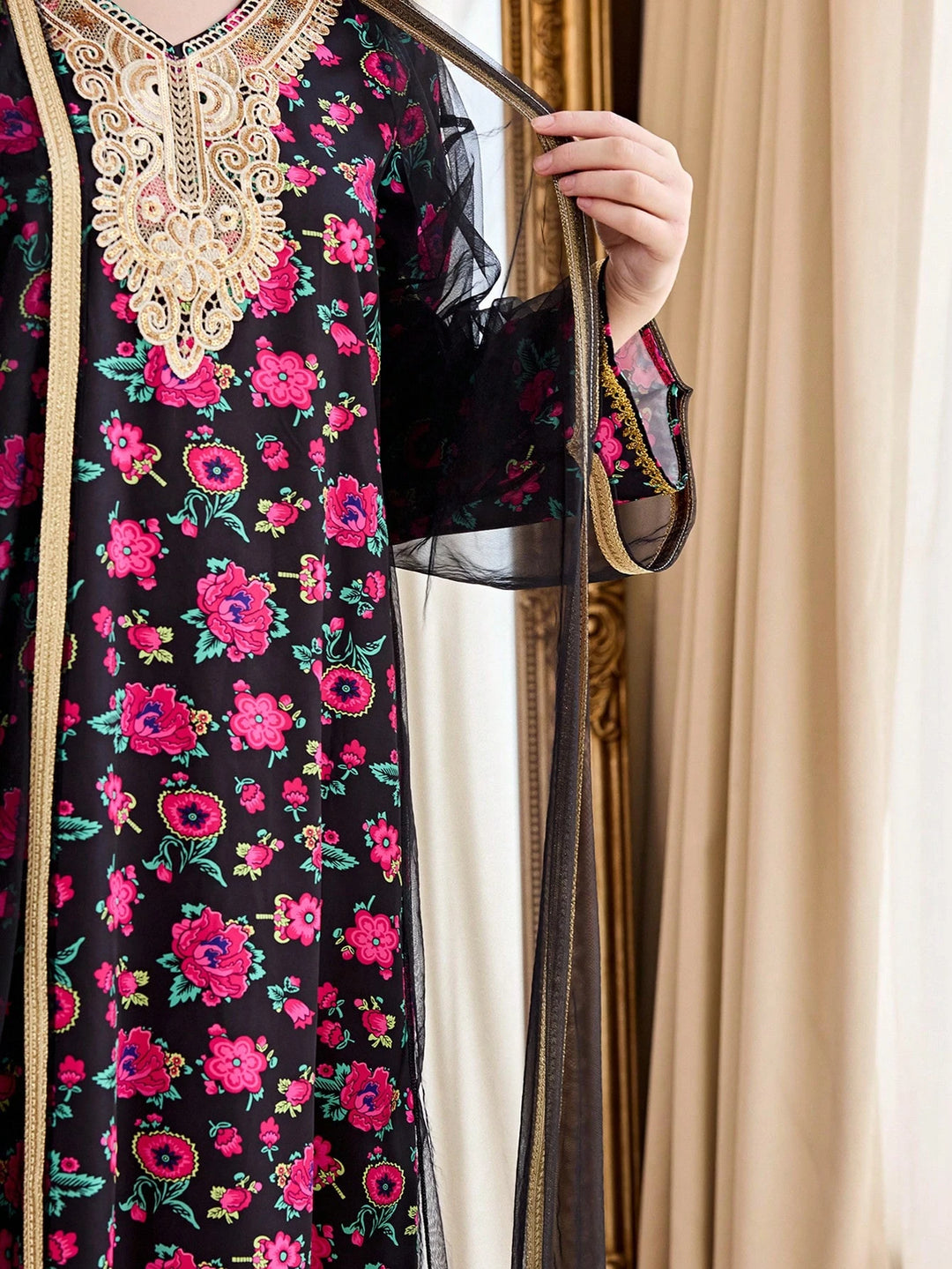 Set rochie și cardigan SHEIN, mix culori