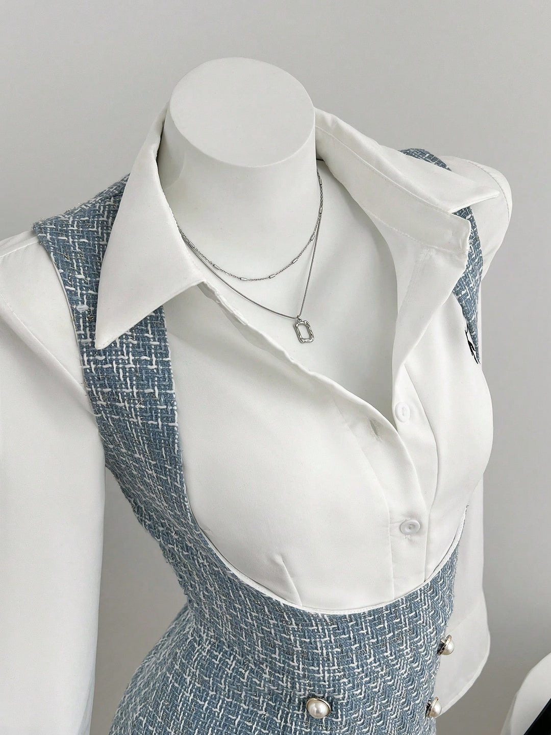 Rochie scurtă SHEIN, albastru