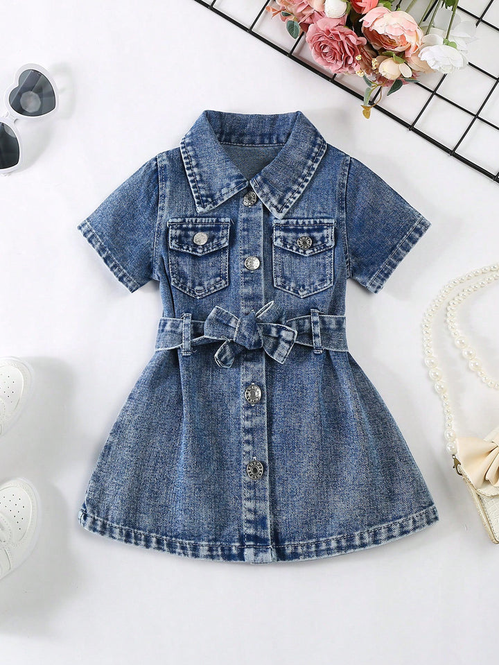 Rochie de denim SHEIN, albastru