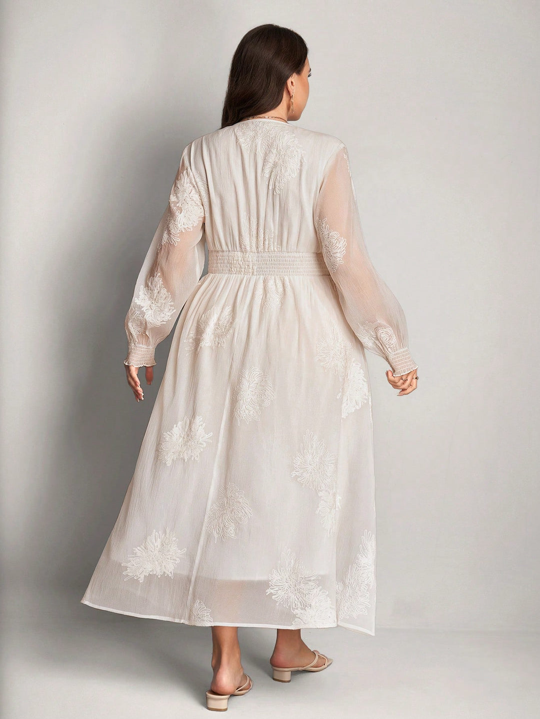 Rochie maxi  SHEIN, alb