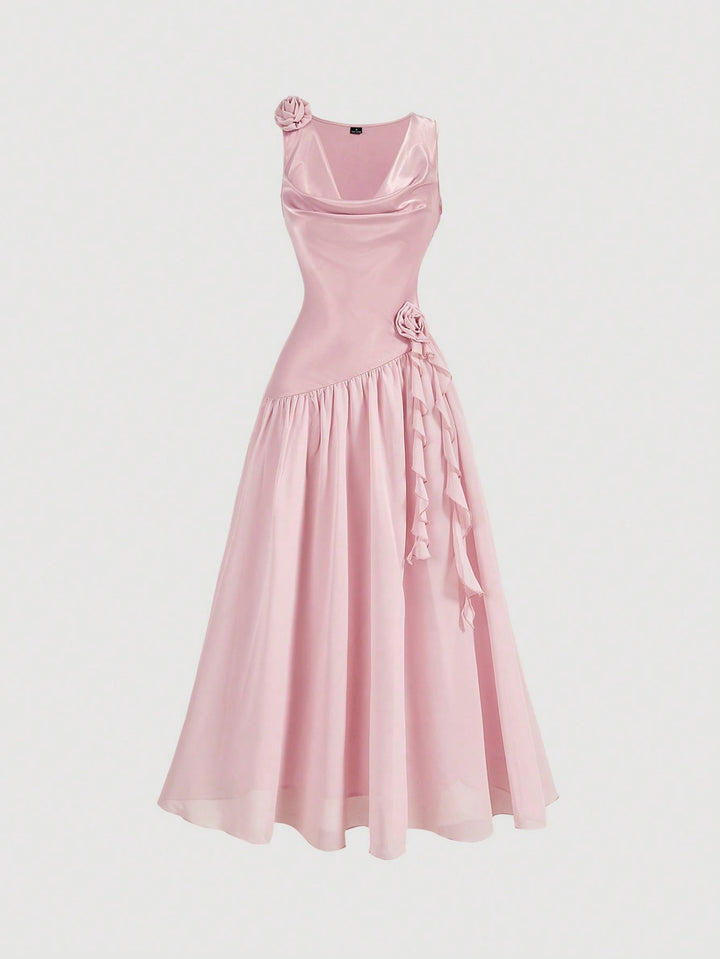 Rochie maxi SHEIN, roz