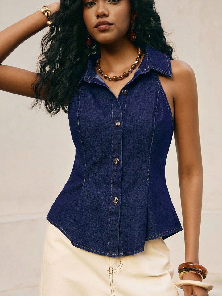 Top SHEIN, albastru