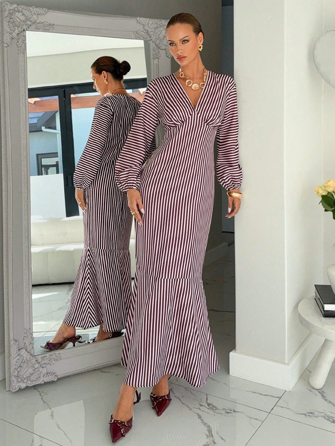 Rochie maxi SHEIN, roșu