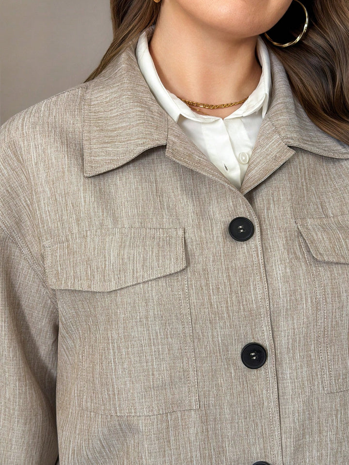 SHEIN dzseki, khaki