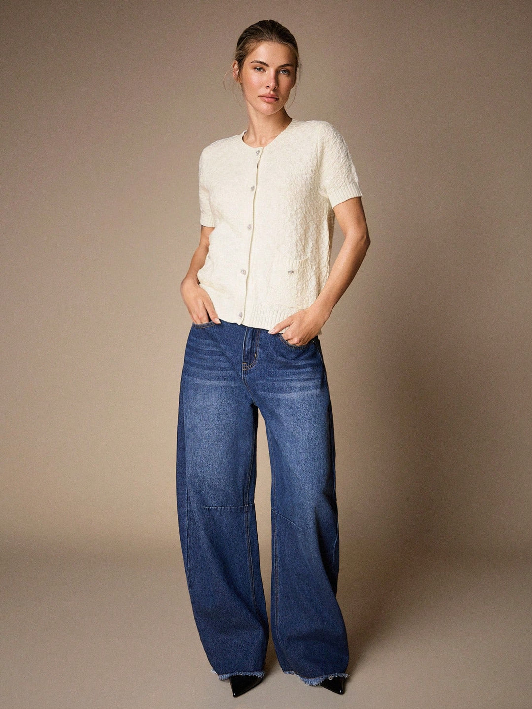 Cardigan SHEIN, bej