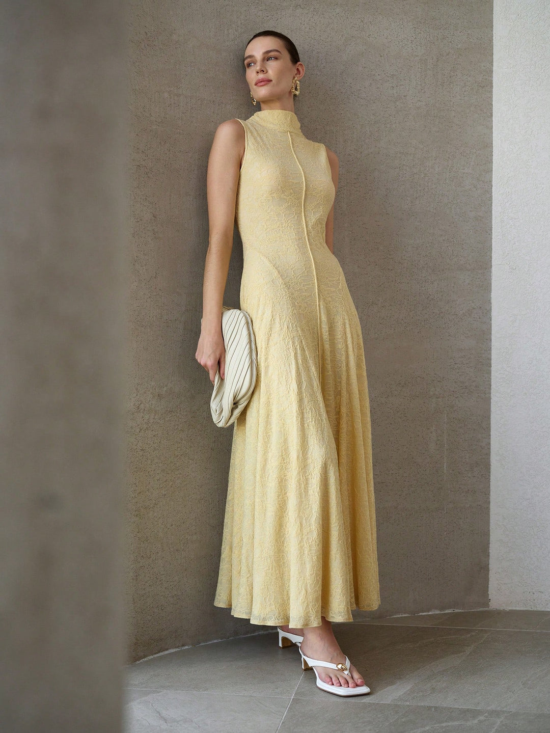 Rochie maxi SHEIN, galben
