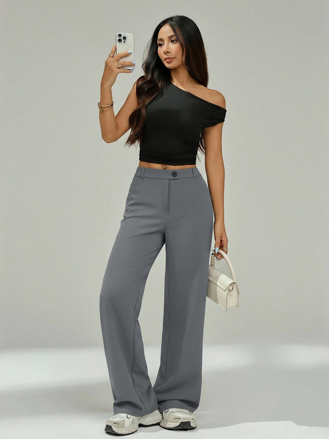 Pantaloni SHEIN, gri