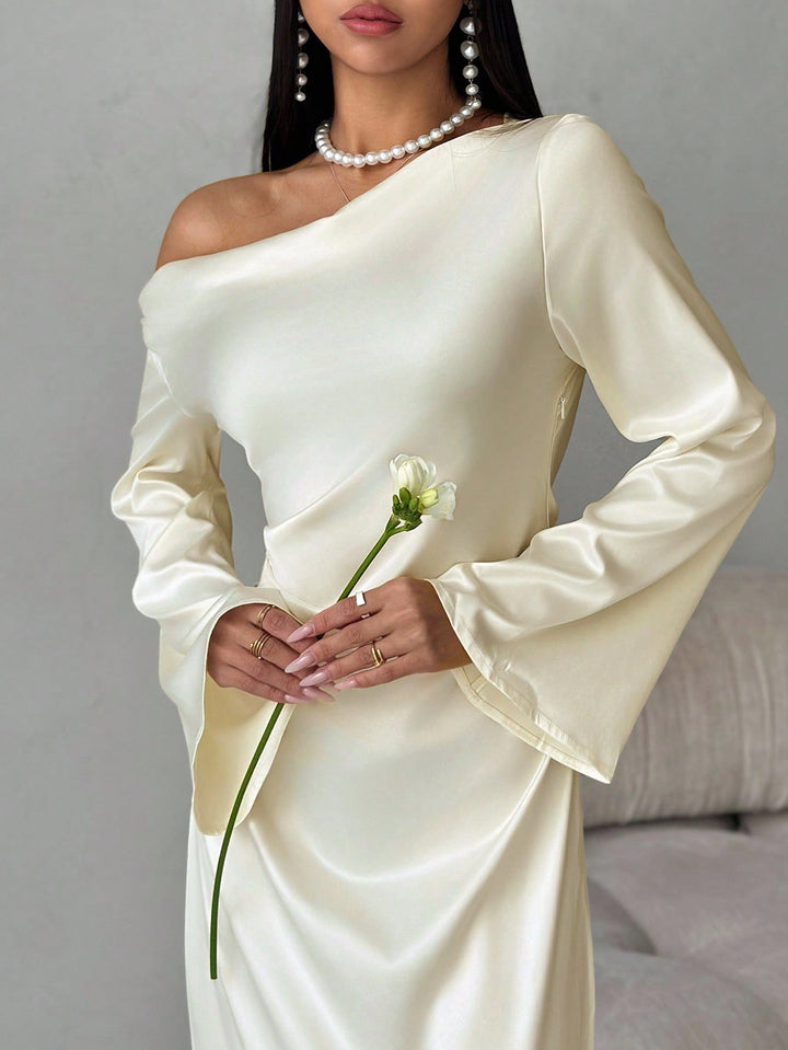 Rochie maxi SHEIN, portocaliu