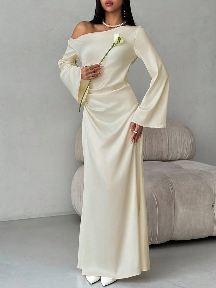 Rochie maxi SHEIN, portocaliu