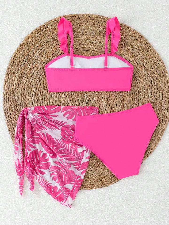 Set costum de baie SHEIN, mix culori