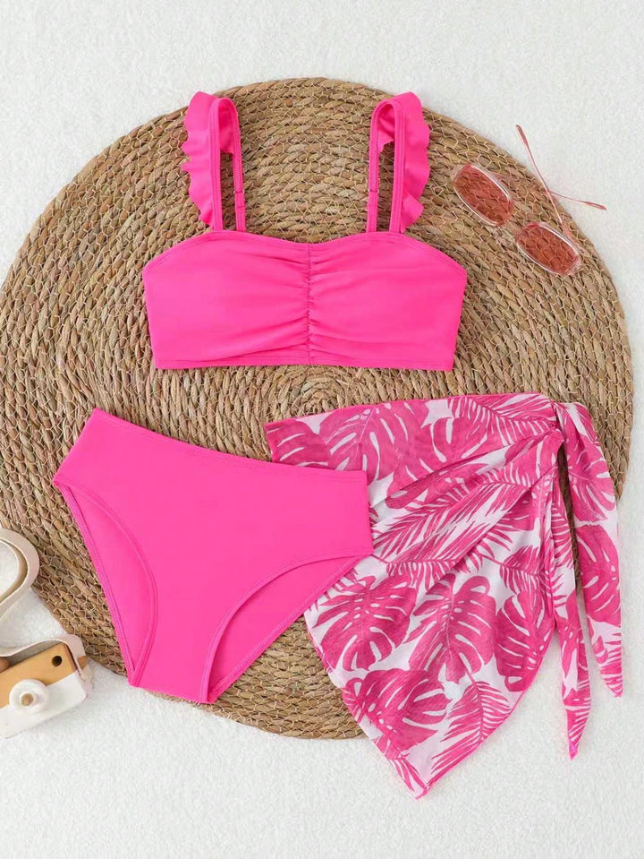 Set costum de baie SHEIN, mix culori