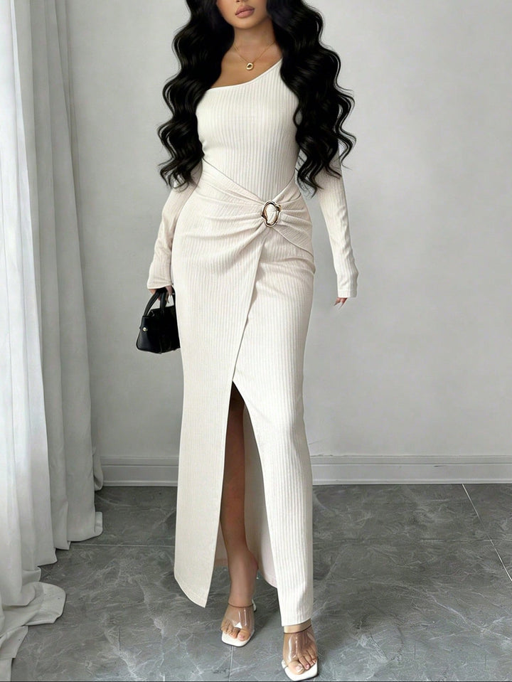 SHEIN maxi ruha, krémszínű