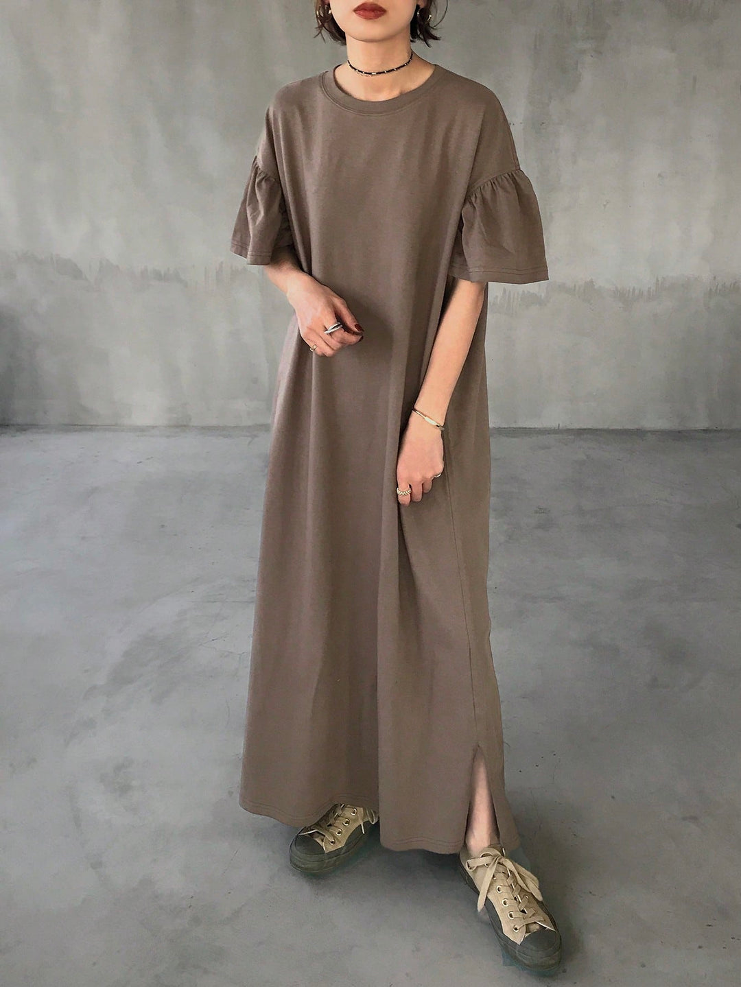 Rochie maxi SHEIN, maro