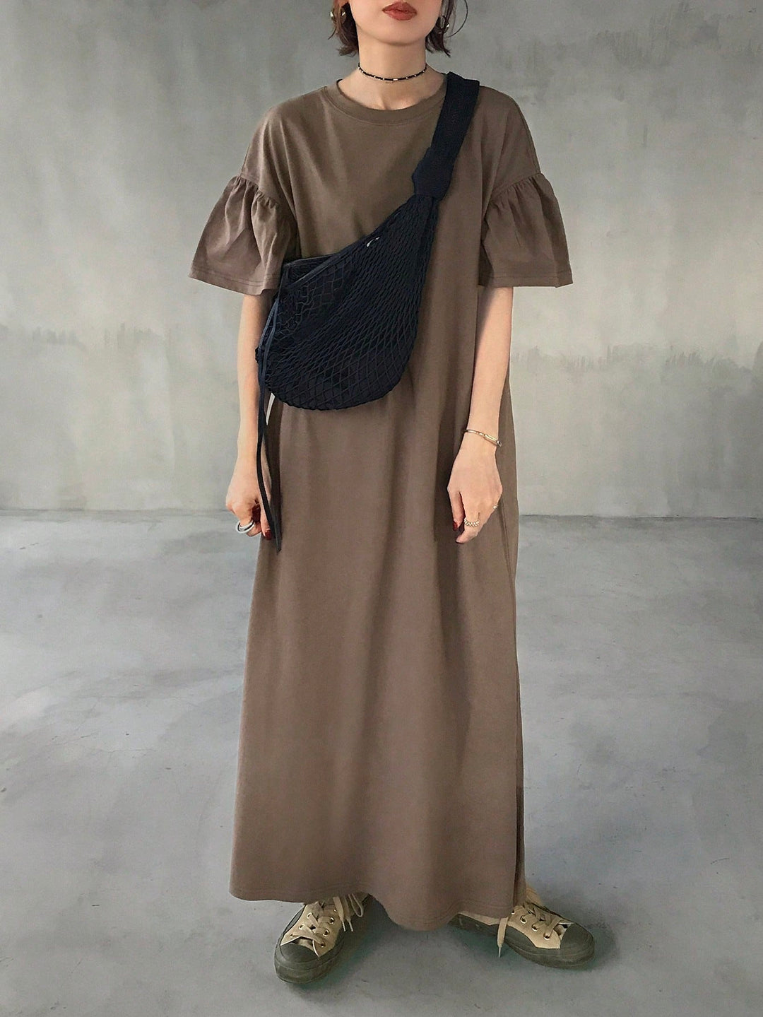 Rochie maxi SHEIN, maro