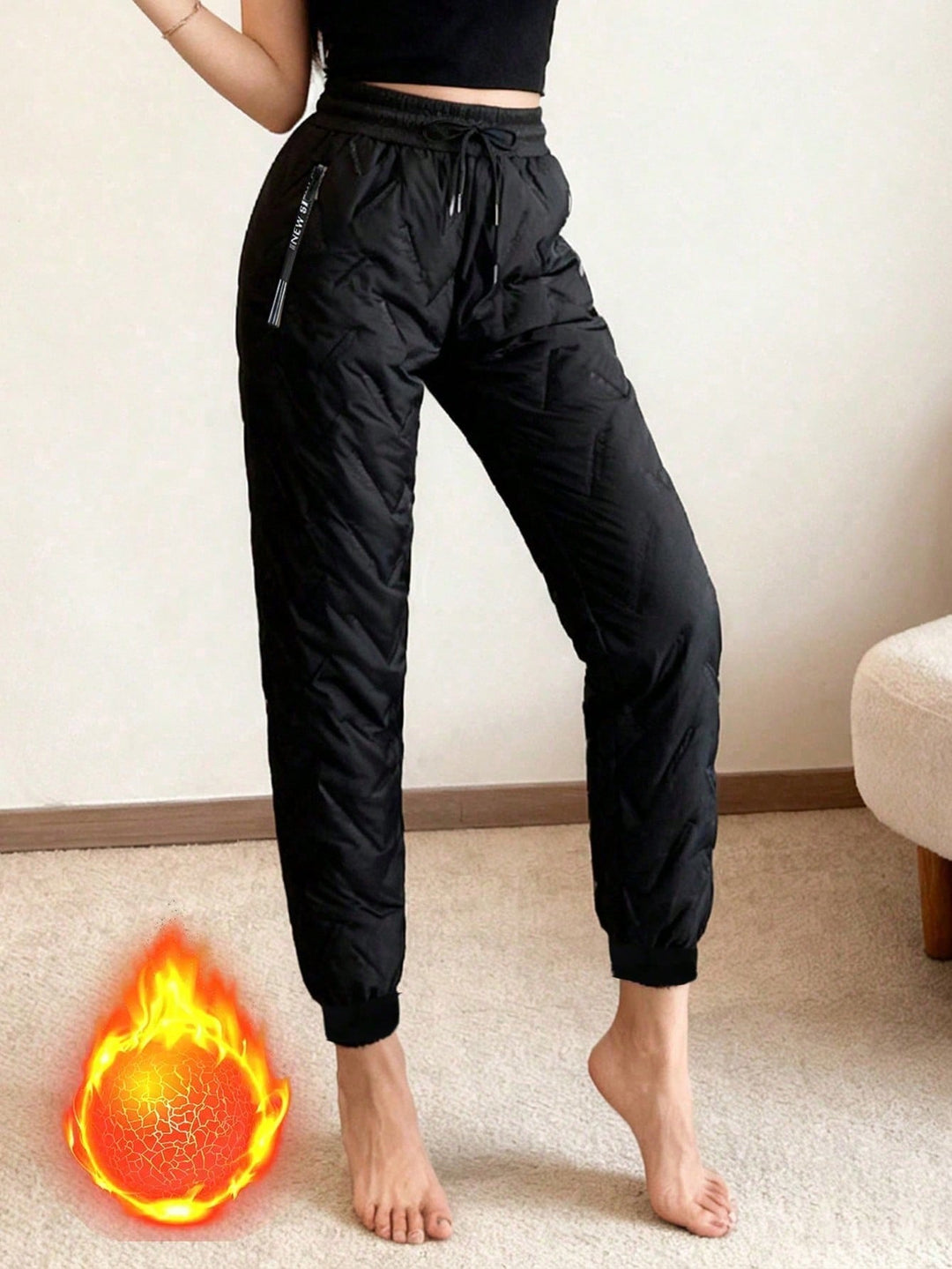 Pantaloni SHEIN, negru