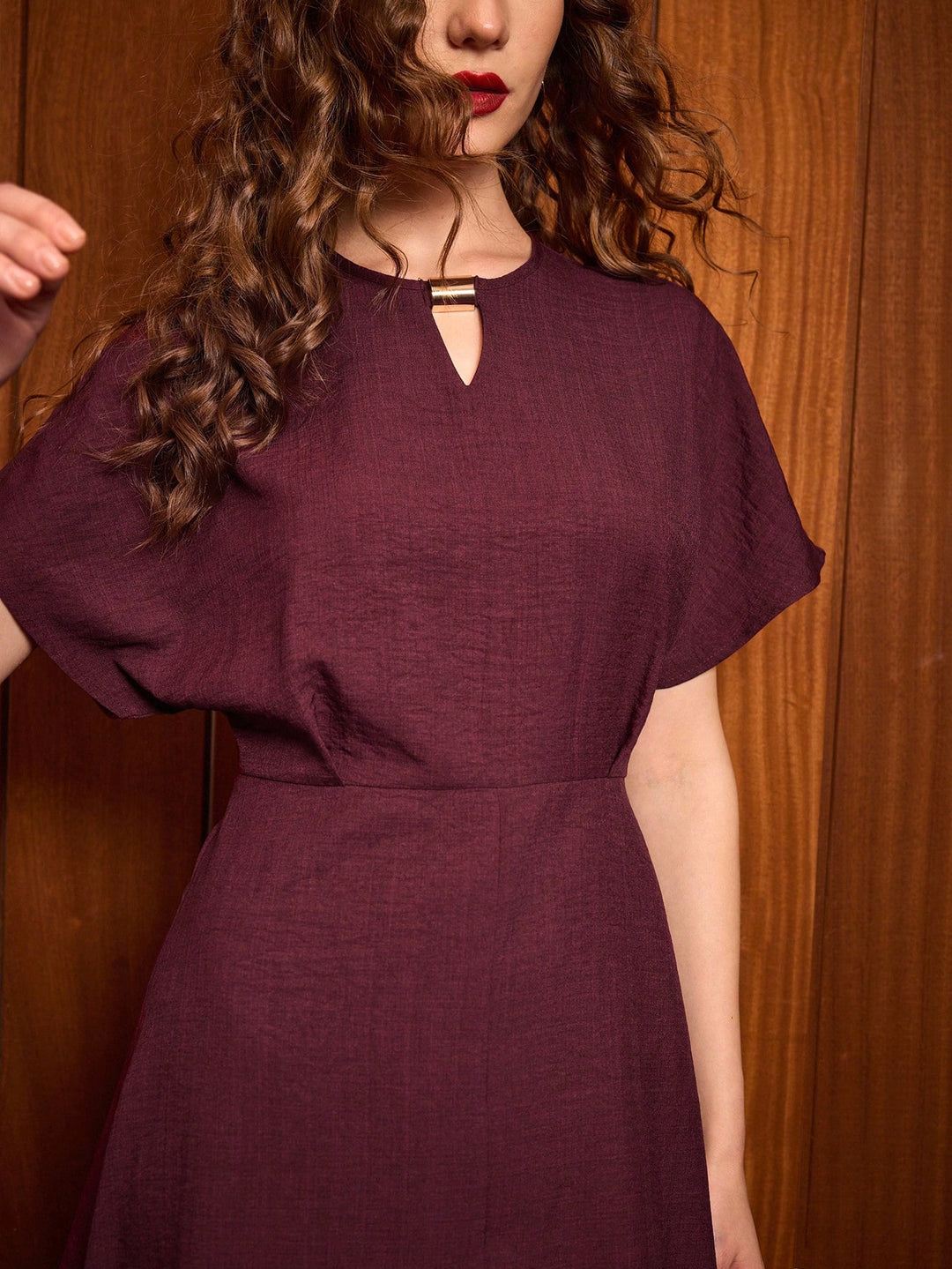 Rochie maxi SHEIN, vișiniu