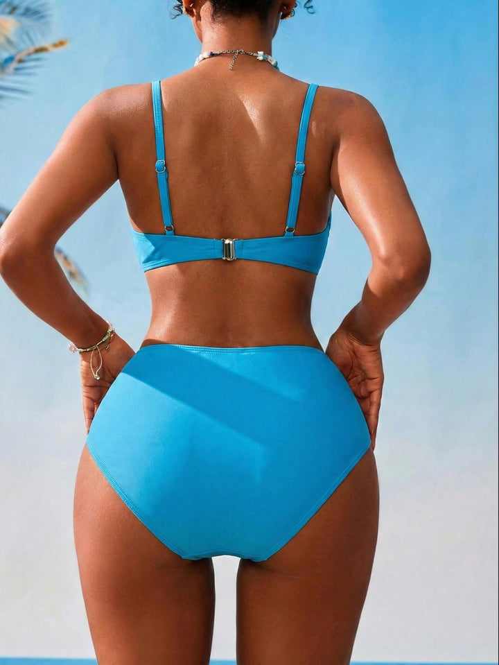Set bikini SHEIN, albastru