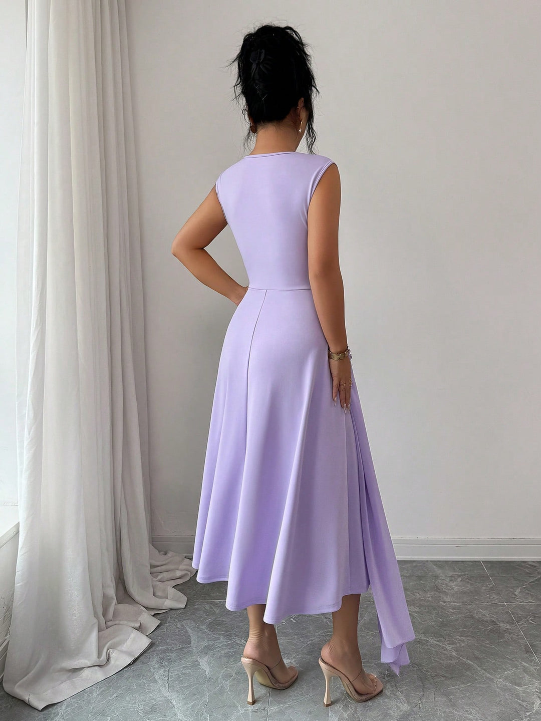 SHEIN midi ruha, lila